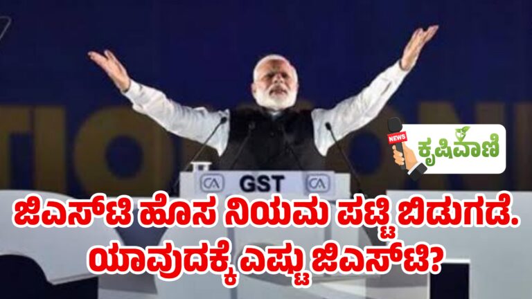 ಜಿಎಸ್‌ಟಿ ಹೊಸ ನಿಯಮ ಪಟ್ಟಿ ಬಿಡುಗಡೆ. ಯಾವುದಕ್ಕೆ ಎಷ್ಟು ಜಿಎಸ್‌ಟಿ?